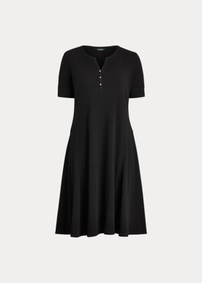 Ralph Lauren Cotton Fit-and-Flare Kjole Dame Danmark (TKFRU2834)